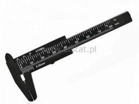 Suwmiarka plastikowa; krótka do 80mm; czarna
