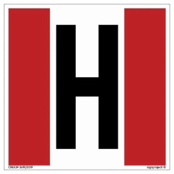 ZNAK - BB012 Przeciwpożarowy wyłącznik prądu 50 x 74 cm KS - Folia podłogowa foto.