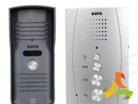 Domofon głośnomówiący "EURA" ADP-13A3 "INVITO" bezsłuchawkowy srebrny A31A213 EURA-TECH