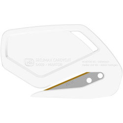 Martor 546922.16 SECUMAX CARDYCUT 100-Piece Compact Advertising Knife White