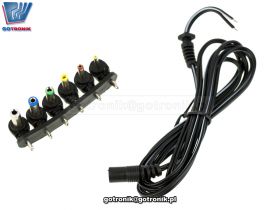 Zestaw wtyków DC + przewód