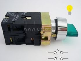 Przełącznik piórowy stabilny [0-1] podśw. zielone