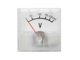 Miernik analogowy voltomierz kwadratowy mini 250V