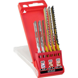 kwb 625620 Jigsaw Blade Set HCS 6-piece Wood &amp; Metal cutting cassette