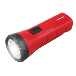 Latarka ręczna 4LED TS1877 Czerw z akum 500mAh