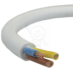 OMY 3x0,5 mm2 300V biały Zamel 5224 H03VV-F