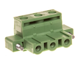 Wtyk śrubowy do płytek drukowanych 3P 12A 630V raster 7,62 zielony GMSTB 2,5/ 3-STF-7,62 1858772 /50szt./