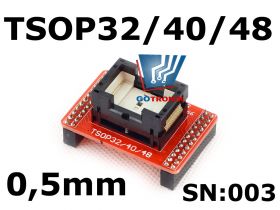 SN:003 Adapter TSOP32/40/48 do programatorów TL866A/CS z podstawką ZIF