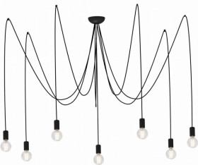 LAMPA WISZĄCA SPIDER BLACK VII 6785 Nowodvorski
