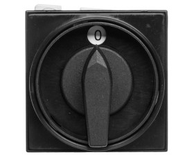 Łącznik krzywkowy 0-1 3P 40A mocowanie do pulpitu czoło zamykane czarne ŁK40-2.8211/P07