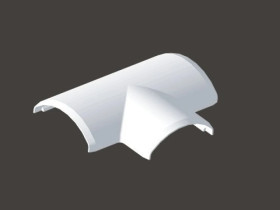 Trójnik 65x 65mm kremowo-biały 8834