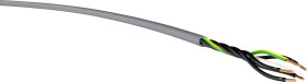 Przewód zasilania VER YSLY-JZ 5x 1,5 Tr.500, YSLY-JZ, 5 x 1.50 mm², szary, 500 m