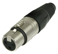 NEU3-GK Gniazdo XLR mikrofonowe na kabel 3 pin NEUTRIK