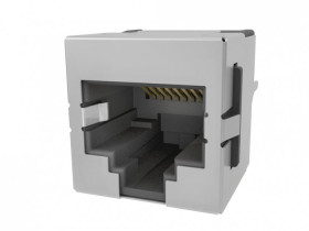 Złącze Ethernet Żeński Złącze we/wy Przewlekany Cat3 Amphenol Communications Solutions 1-żyłowe