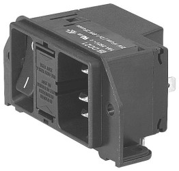 Schurter DD21.0124.1111 Złącze męskie IEC złącze męskie proste Łączna ilość styków: 3 10 mA czarny 1 szt.