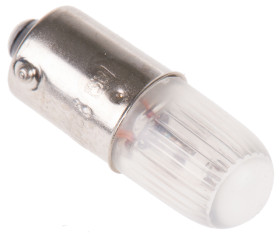 Lampka kontrolna Pomarańczowy 220/250V BA9s długość 28mm