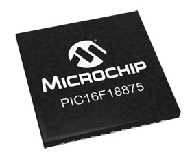 Mikrokontroler Microchip PIC16LF QFN 40-pinowy Montaż powierzchniowy PIC 14 kB 8bit 32MHz RAM:1,024 kB Flash 1,8