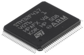 Mikrokontroler STMicroelectronics STM32F4 LQFP 100-pinowy Montaż powierzchniowy ARM Cortex M4 1,024 MB 32bit CAN:2