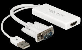 62460 VGA + audio to HDMI adapter with cable