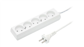Przedłużacz 5-Gniazd B/U 10A 1,5M /Omy 2X1/ Biały Ps-560 T-105750