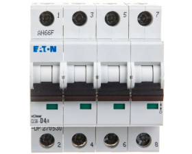 Wyłącznik nadprądowy 4P D 4A 6kA AC CLS6-D4/4-DP 270530