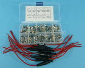 ZESTAW 150szt BEZP.SZYB.5x20mm 0,1-6,3A