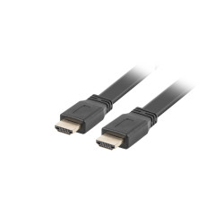 Kabel HDMI V2.0 3M 4K czarny Flat Lanberg