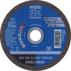 PFERD TOOLS EHT 150-2,5 SGP STEELOX 61342225 Tarcza tnąca prosta 150 mm 25 szt. stal nierdzewna, stal