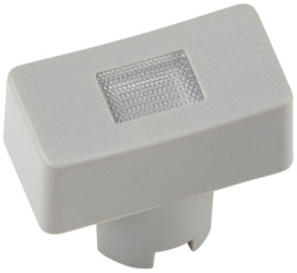 Cap, rectangular, (L x W x H) 12.5 x 6.5 x 5.3 mm, gray, for short-stroke pushbutton Multimec 5E, 1QS031