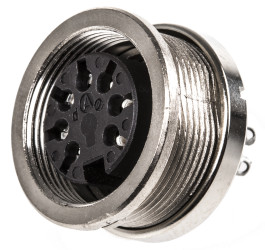 Gniazdo Din 7 -pinowe Żeński Montaż na panelu M16 100 V