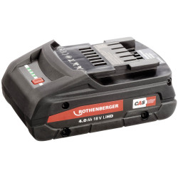 Rothenberger 1000002548 RO BP Battery 18V 4Ah Li-HD CAS Compatible