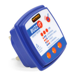 Tester gniazd, BZ101, 13A, 230V ac, alarm: Tak, test przewodów: Tak, LED, CAT IV 300 V, Zasilanie sieciowe