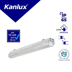 Oprawa hermetyczna MAH PLUS-136/4LED/PC pod 1 świetlówkę LED 1200mm G13 IP65 PZH 22802