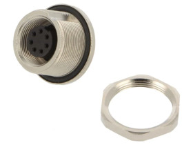 Złącze: M9 gniazdo żeńskie Pokrycie: złocony 125V IP67 PIN: 7 09 0424 90 07