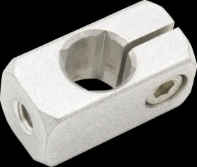 AY000164, akcesoria czujnika, uchwyt zaciskowy, 16x32x16mm, gwint wewnętrzny 6, aluminium