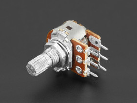 Adafruit Panel Mount 10K Dual Linear Potentiometer