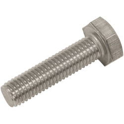 Sealey S1040 Stainless Steel Hex Head Set Screw DIN 933 - M10 X 40 A2 Pack of 25