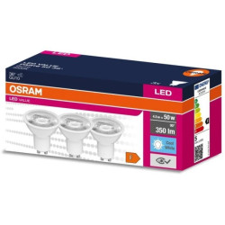3PAK Żarówka LED GU10 4,5W = 50W 350lm 4000K Neutralna 36 OSRAM VALUE