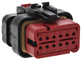 Złącze samochodowe 12-pinowe TE Connectivity 2-rzędowe Męski AMPSEAL 16 Montaż na kablu Obudowa złącza samochodowego