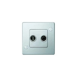 Puszka rozdziel. kabli szerokopasm/satelit, podwójna, alu,zab. p. wand. MTN299460