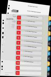 1248-00-00 Cosy PC-labelled dividers, PP 1–12
