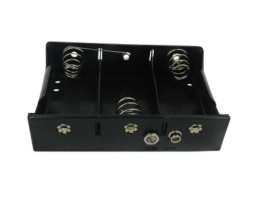 Uchwyt do baterii, x 3, montaż zatrzaskowy