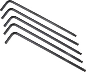 Klucz imbusowy Jednostki metryczne 4mm Końcówka kulkowa, typu L, materiał: Stal chromowo-wanadowa, RS PRO