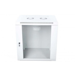 Szafa krosowa wisząca niedzielona 19 cali 12U 600x635x450 szara DN-W19 12U/450