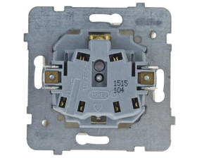 KARO Gniazdo pojedyncze z/u z przesłonami ecru perłowy GP-1SZP/m/42