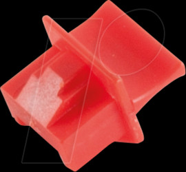 BS08-01022-10 RJ45 dust cover, VE10, red