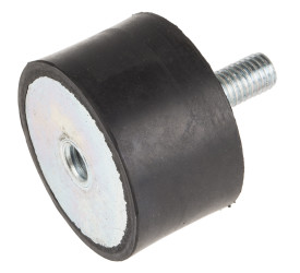 Podstawka antywibracyjna M10 średnica 50mm wysokość całkowita 30mm Cylinder męski-żeński