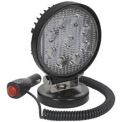 Sealey LED3RM Round Work Light with Magnetic Base 27W LED