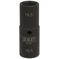 Sealey SX1819 Deep Impact Socket 1/2&quot;Sq Drive Double Ended 18.5/19.5mm