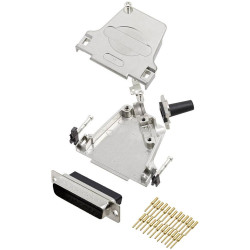 Encitech 6355-0049-03 D-Sub Pin Strip set 25 Pins 45&#xB0; Crimp 1pc